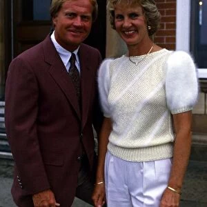 Jack Nicklaus July 1986 and wife Barbara At Turnberry for the Open 17