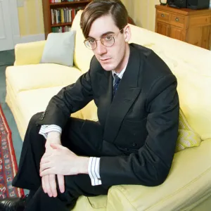 Jacob Rees-Mogg, Conservative candidate for Central Fife, Scotland. 25th January 1997