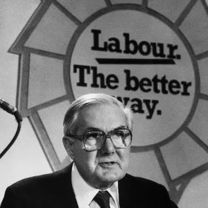 James Callaghan Labour leader and Prime Minister during General Election campaign April