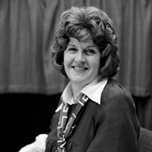 Jean Challis, BBC Newsreader. February 1975 75-00845-002