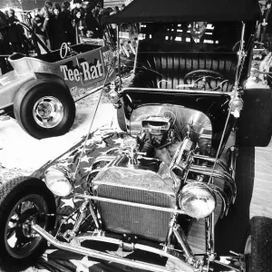 Jeff Becks 1915 Model T Ford Roadster custom car in 1973 at the Crystal Palace