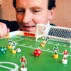 Jimmy Powells of Cramlington has invented a football stragegy board game called "