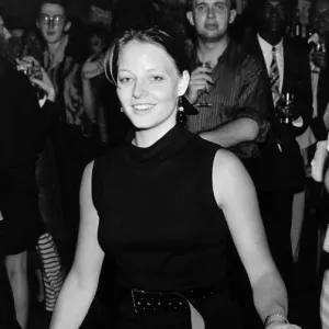 Jodie Foster American actress dancing in nightclub, July 1986