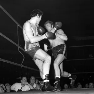 Joe Bugner Heavyweight Boxer January 1971 fighting Carl Gizzi at Royal Albert Hall