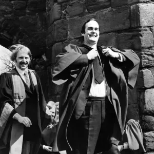 John Cleese upon his election as Rector to St Andrews University