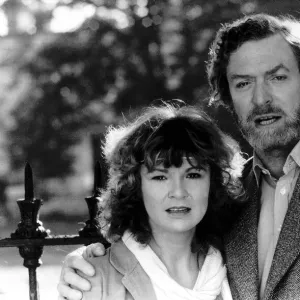 Julie Walters actress film Educating Rita, pictured with Michael Caine. July 1989