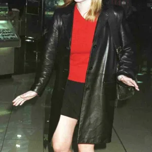 Kate Winslet star of the blockbuster film Titanic leaving Heathrow for New York