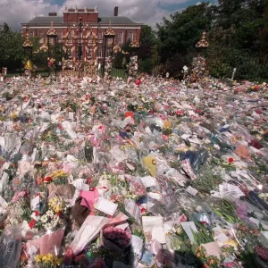 Kensington Palace September 1997 Flowers Floral Tributes to Princess Diana