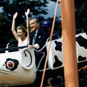 Kylie Minogue the singer and actress at the fun fair. June 1983