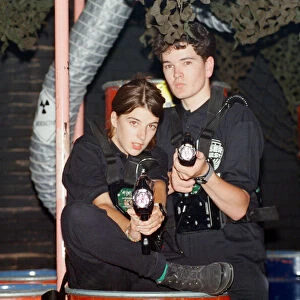Laser Quest is the name of a Canadian / English indoor lasertag game using infrared