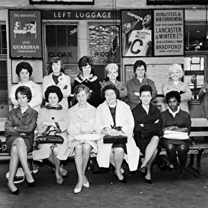 Leeds United wives and girlfriends. l-r front row : - Mrs Anne Giles