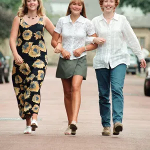 A Level stars at Central High, Jesmond - from left to right, Christine Dixon