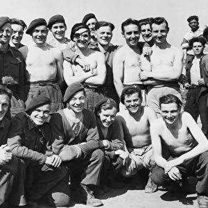 Liberated POWs at Stalag 11B near Fallingbostel, 16 April 1945