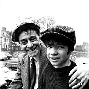 The "Little Waster"comedian Bobby Thompson with Steven O Keefe, aged 15