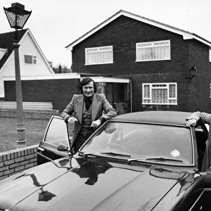 Liverpool footballer Tommy Smith with wife Sue outside their home in Aughton, Lancashire