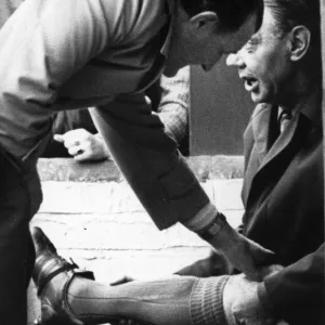 Liverpool manager Bob Paisley talking with assistant Joe Fagan. 10th April 1978