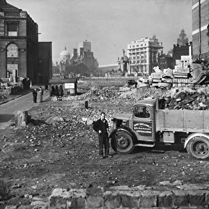 Liverpool, Merseyside, very near the end of the war. View from Paradise Street
