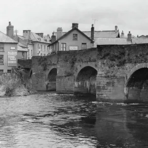 Llanfaes Bridge, standing over The River Usk in Brecon, a market town