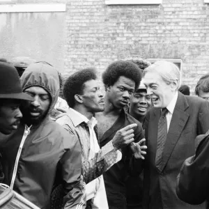 Lord Scarman visits Brixton, London, Wednesday 15th July 1981