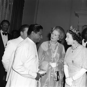 Her Majesty The Queen in Zambia August 1979 Margaret Thatcher with Queen Elizabeth