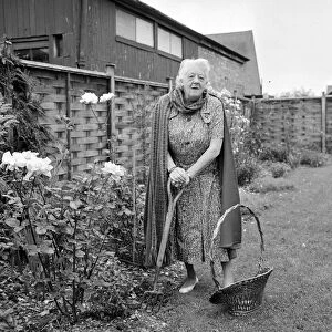Margaret Rutherford September 1963 Actress Pictured at home Gerrards Cross Bucks in