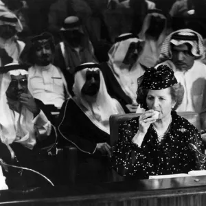 Margaret Thatcher in Saudi Arabia - 27 April 1981