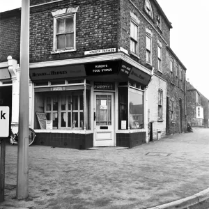 Margaret Thatchers fathers grocers shop at Grantham, Lincolnshire