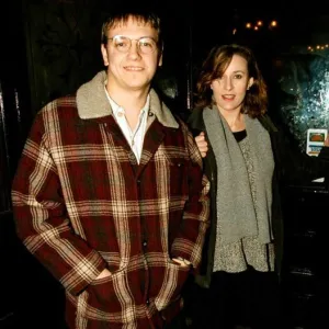 Mark Homer Eastenders actor who plays Tony Hills arrives with a friend at the Latchmere