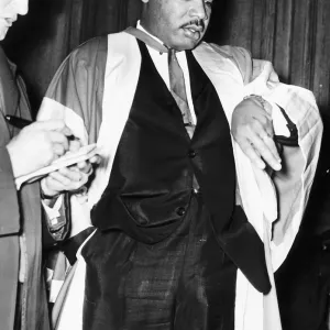 Martin Luther King American Civil Rights leader getting an Honoraray Degree of Doctor of