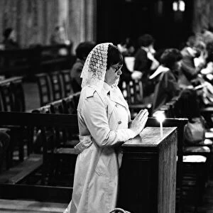 Mass is said at Westminster Cathedral for Pope John Paul II who was shot this afternoon
