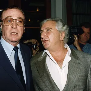 Michael Caine Actor with Film Director Michael Winner at the BAFTA best beginners Awards