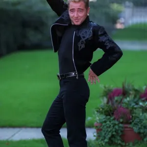 Michael Flatley Irish Dancer poses in London October 1997