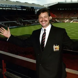 Michael Knighton businessman & director of Manchester United Football Club at Old