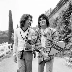 Mick Jagger and Ronnie Wood take time out to relax in the South of France