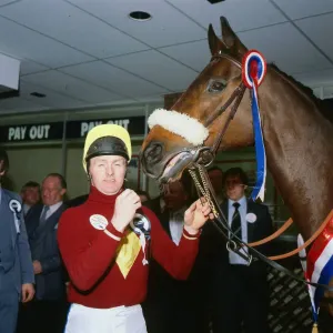 Jonjo O'Neill Jockey Print with Red Rum Jonjo O'Neill Jockey Print with Red Rum