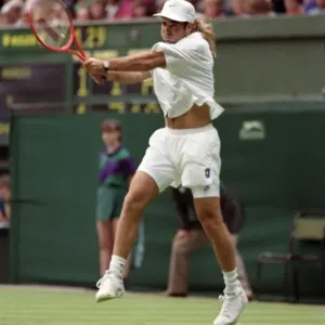 Wimbledon 1992 Andre Agassi vs Andrei Chesnokov Print Wimbledon 1992 Andre Agassi vs Andrei Chesnokov Print
