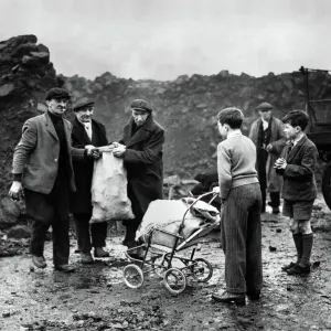 Coal Delivery Scene Print, January 1951
