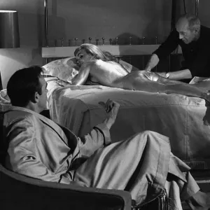 Goldfinger Print - Shirley Eaton as Gold-Painted Bond Girl Goldfinger Print - Shirley Eaton as Gold-Painted Bond Girl