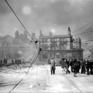 World War Two Air Raid Damage Print at Liverpool World War Two Air Raid Damage Print at Liverpool