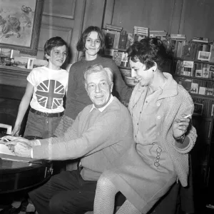 Black and white print of Cecil Day-Lewis with family Black and white print of Cecil Day-Lewis with family