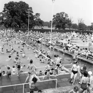 Brockwell Lido Print, Whitsun 1960 Brockwell Lido Print, Whitsun 1960