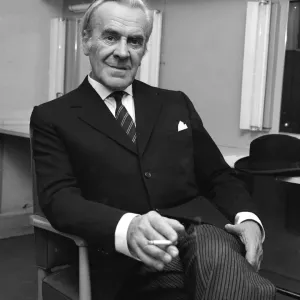 John Le Mesurier Print - Actor Smoking Before Filming John Le Mesurier Print - Actor Smoking Before Filming