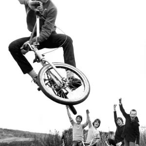 Jason Scurfield on the South Shields BMX track Print