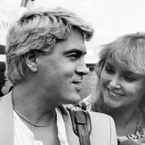 Bucks Fizz Print - Cheryl Baker and Mike Nolan at Newcastle Airport