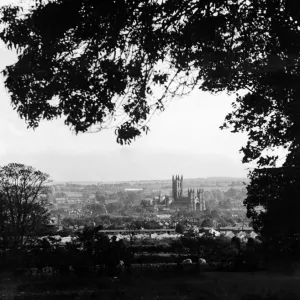 Canterbury Cathedral Print Circa 1935 Canterbury Cathedral Print Circa 1935