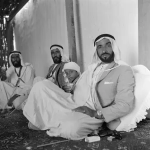 Al Nayhan Family Tea Time Print, Abu Dhabi 1965 Al Nayhan Family Tea Time Print, Abu Dhabi 1965