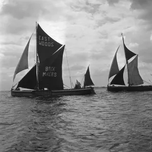 Thames Sailing Barge Race Print, June 1962 Thames Sailing Barge Race Print, June 1962