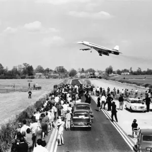 Concorde 002 Prototype Print: Filton to RAF Fairford Flight, April 9, 1969 Concorde 002 Prototype Print: Filton to RAF Fairford Flight, April 9, 1969