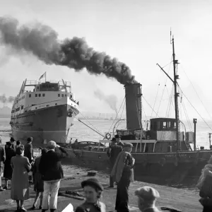 Monas Isle Steamer Launch Print, 12th October 1950 Monas Isle Steamer Launch Print, 12th October 1950