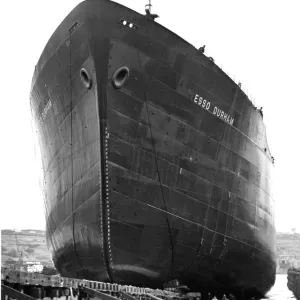 Esso Durham Print - Tanker on Slipway Esso Durham Print - Tanker on Slipway